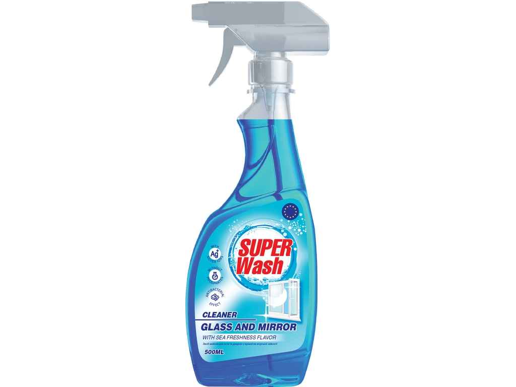 Засіб для скла Морська свіжість SUPER WASH (розпилювач) 500 мл